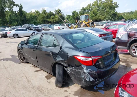 2015 Toyota Corolla L z USA, uszkodzony, nr VIN 2T1BURHE8FC366966